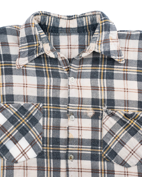 70’s Thrashed Cotton Flannel - Small
