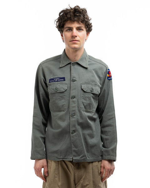 50's Sage Green USAF Air Patrol Shirt - Medium