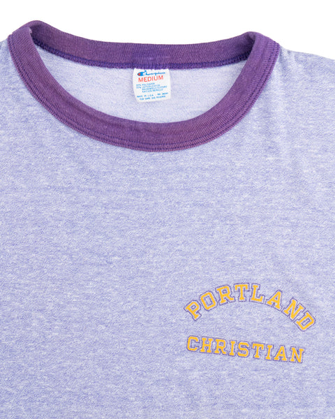 80’s Portland Christian Champion Ringer Tee - Small