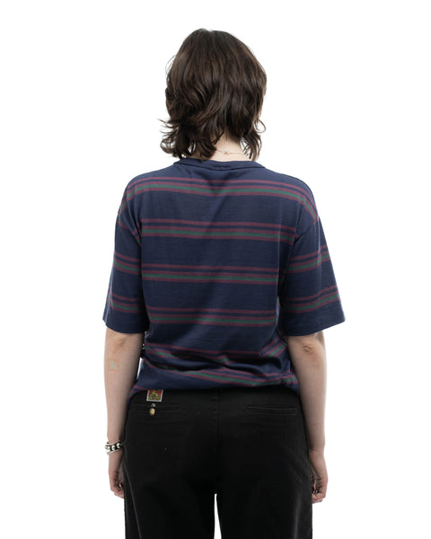 80’s Striped Pocket Tee - Medium