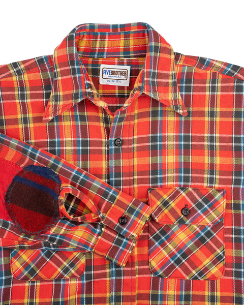 80’s Repaired 5 Brothers Flannel - Medium