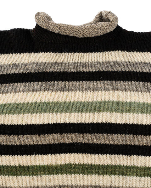 60’s Hand Knit Turtleneck Sweater - Medium
