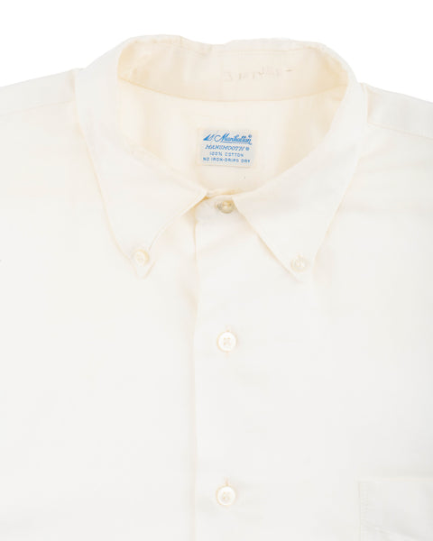 60’s Thrashed Manhattan Button-Down - Large