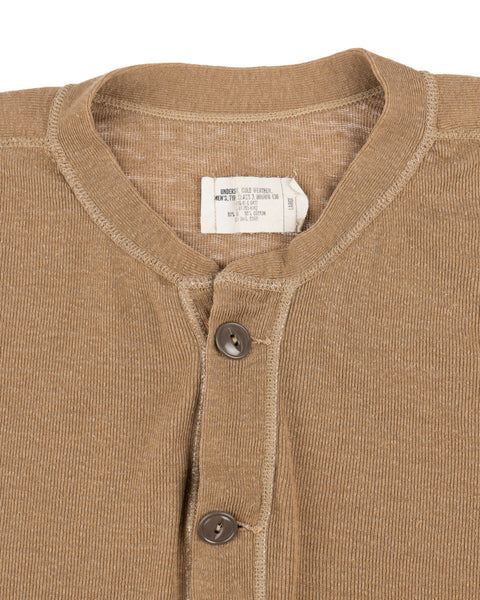90’s Military Henley Thermal - Large