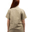 60's Khaki Short-Sleeve Button-Up - Medium