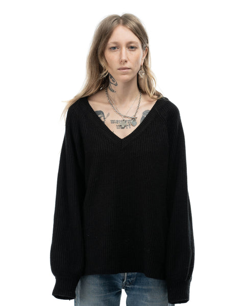 80’s Boxy V-Neck Sweater - XL