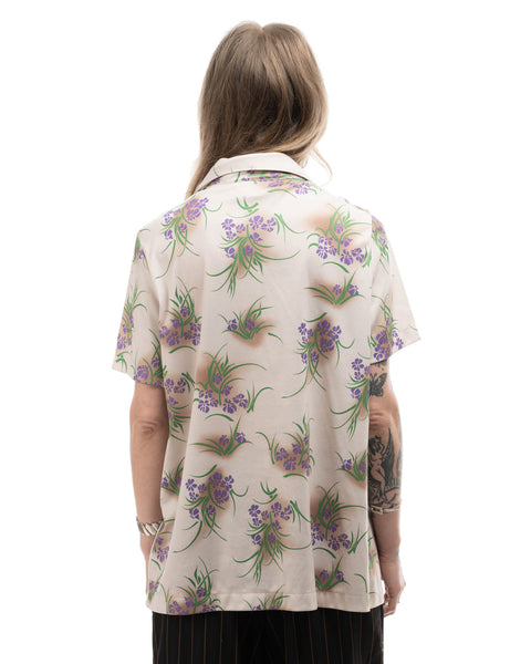 70’s Poly Floral Shirt - Small