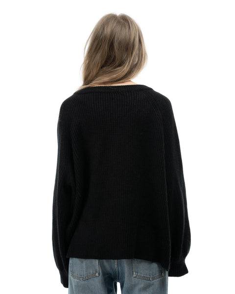 80’s Boxy V-Neck Sweater - XL