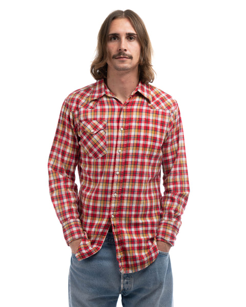 70’s Cotton Wrangler Snap Shirt - Medium