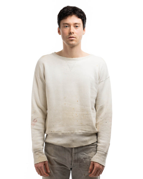 60’s Two-Tone Single V Crewneck Sweatshirt - Large