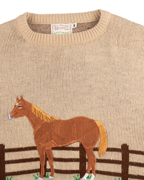 70’s H Bar C Horse Sweater - Medium