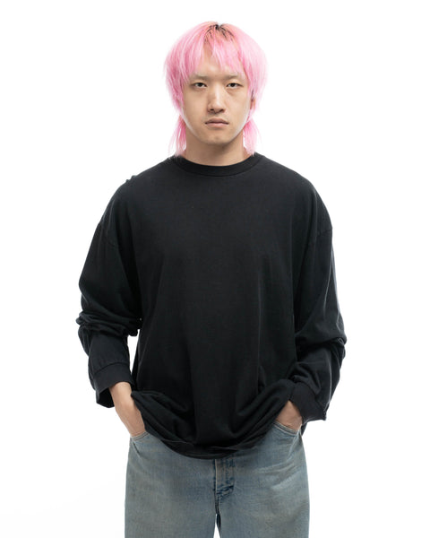 90’s Black Longsleeve Tee - XL