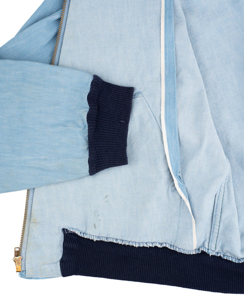 60’s Selvedge Denim Bomber Jacket - Medium