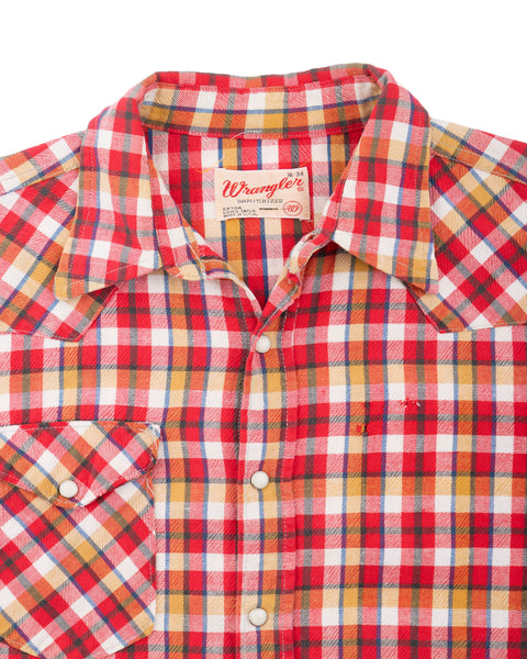 70’s Cotton Wrangler Snap Shirt - Medium