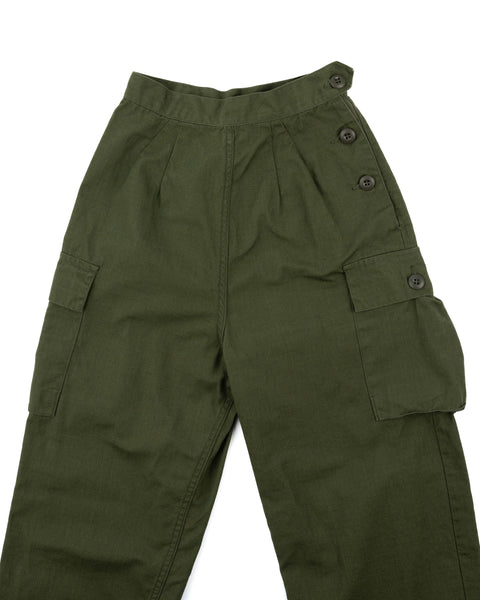 70’s Side Button Poplin Pants - 21” x 30”
