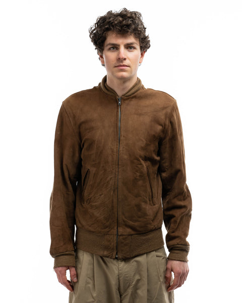 50’s Thrashed Suede Bomber - Medium