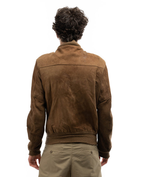 50’s Thrashed Suede Bomber - Medium