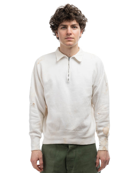50's Thrashed Quarter-Zip Sweatshirt - Large