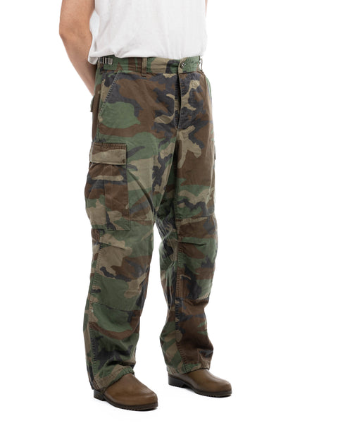 80’s Woodland Camo Pants - 32” x 28”
