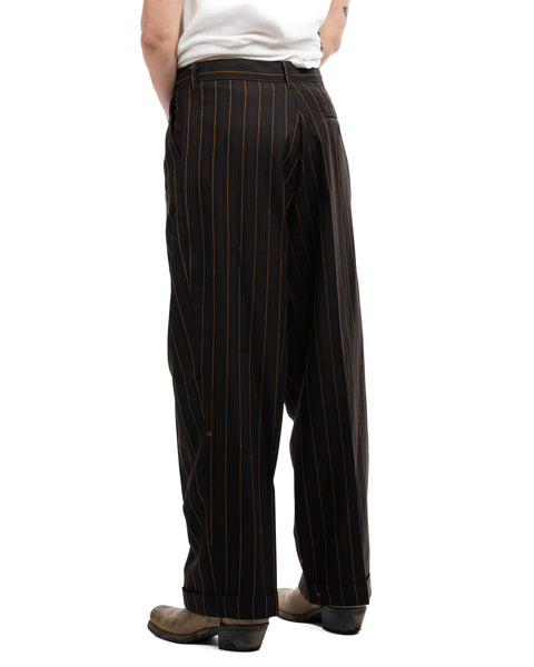 70's Pinstriped Trousers -  28" x 27"