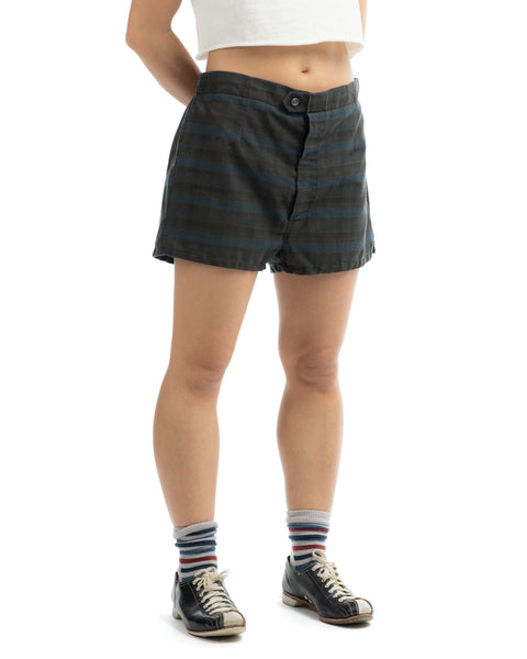 50's Plaid Swim Trunks - 26” x 1.5”