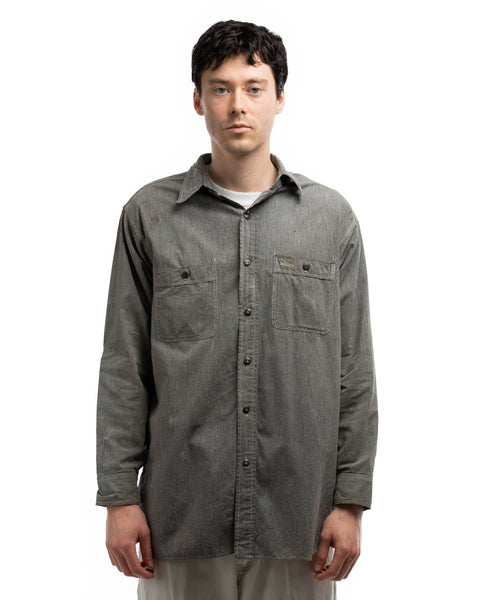 40’s J.C. Penny Salt and Pepper Work Shirt - XL