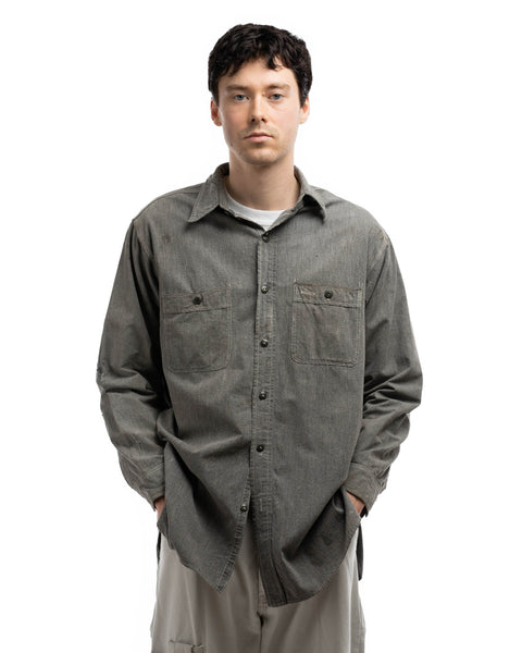 40’s J.C. Penny Salt and Pepper Work Shirt - XL