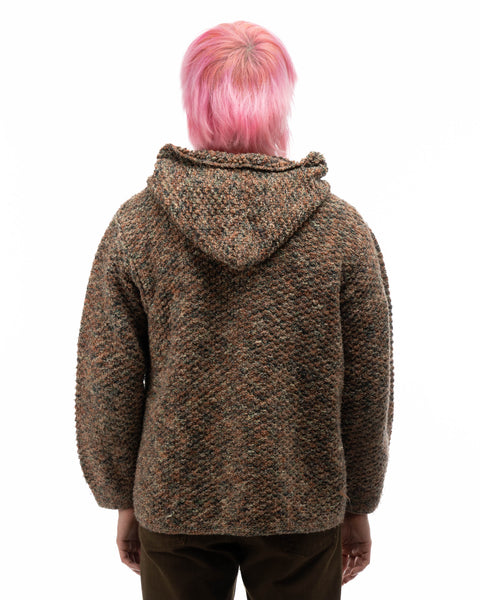 70's Hooded Knit Sweater - Medium