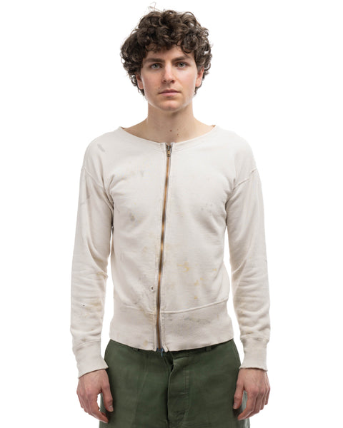 50’s Asymmetrical Zip-Up Sweatshirt - Small