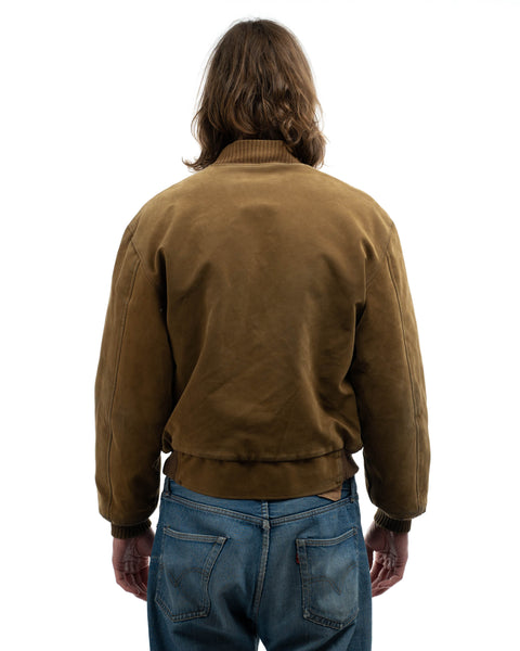 70’s Japanese Faux Suede Jacket - Large