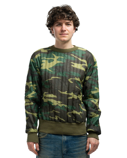 80’s Camo Thermal Sweatshirt - Medium