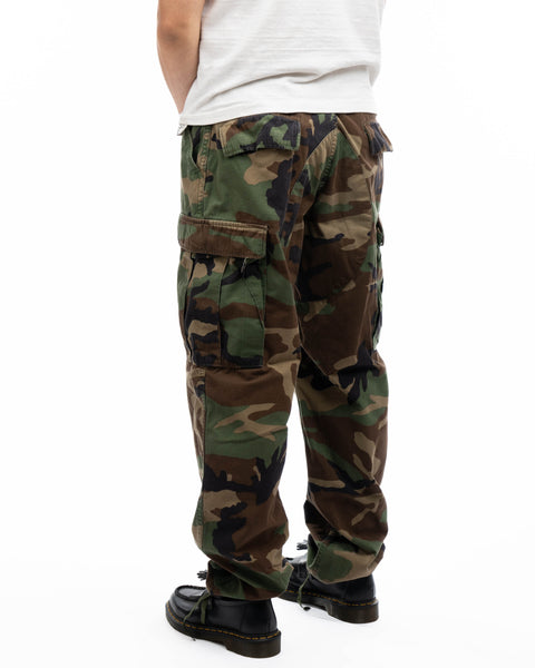 80’s Woodland Camo Pants - 32” x 30”