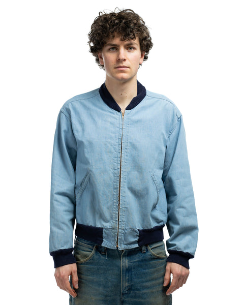 60’s Selvedge Denim Bomber Jacket - Medium