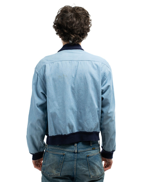 60’s Selvedge Denim Bomber Jacket - Medium