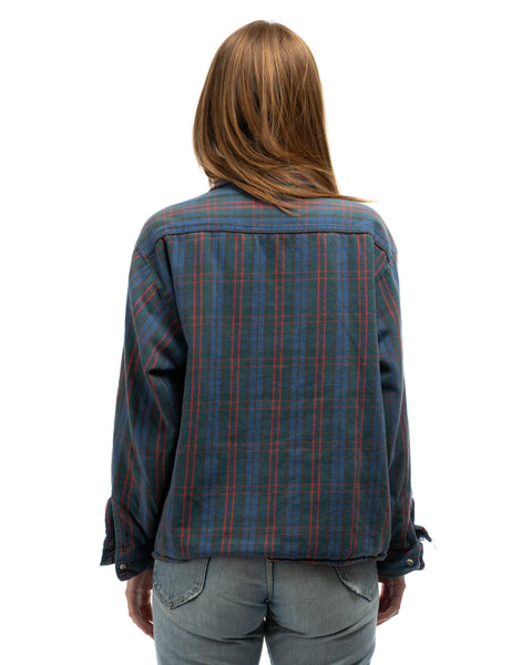 80’s Plaid Cotton Flannel - Large