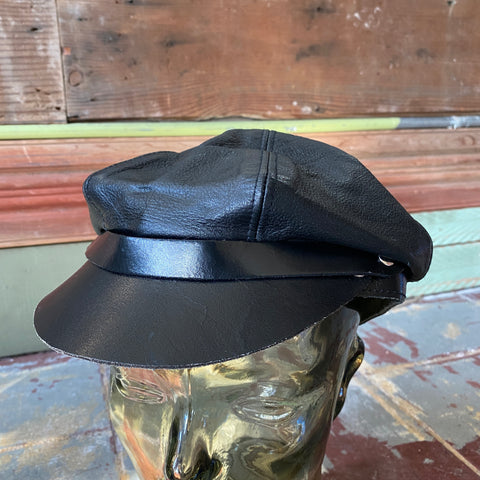 70's Leather Cap - OS