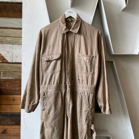 60’s Thrashed Powr House HBT Coveralls - Medium