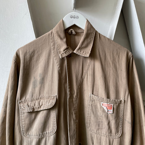 60’s Thrashed Powr House HBT Coveralls - Medium