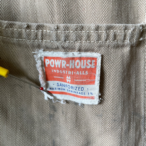 60’s Thrashed Powr House HBT Coveralls - Medium