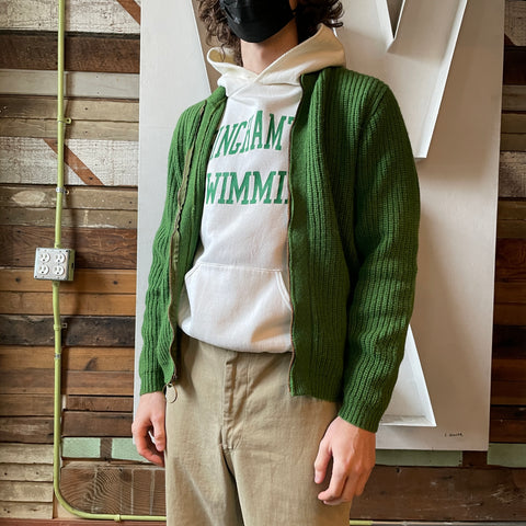 60’s Wool Zip Sweater - XL