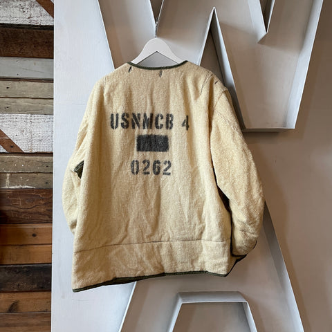 50's USN Stenciled Liner Jacket - Large