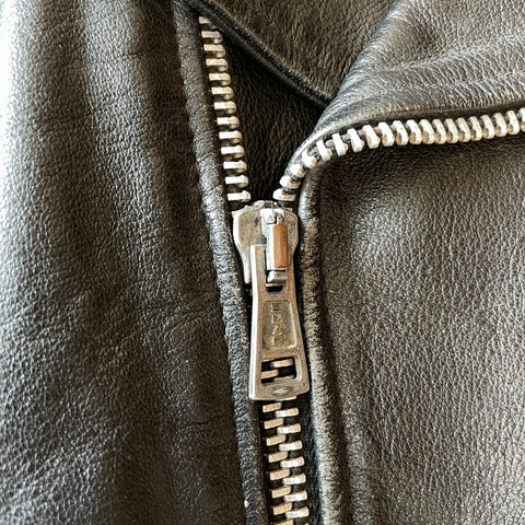 80’s Leather Biker Jacket - Medium