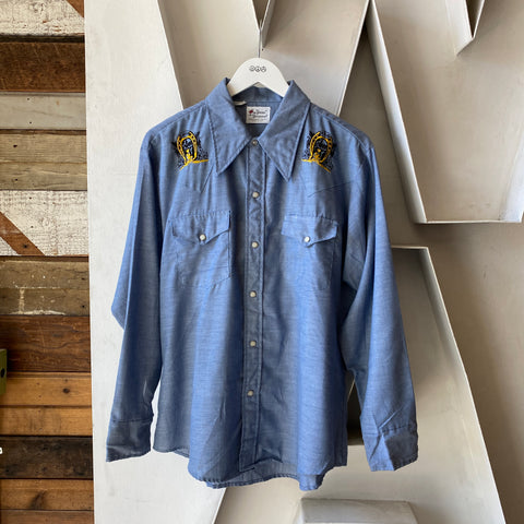 70's Olympia Selvage Chambray - Large