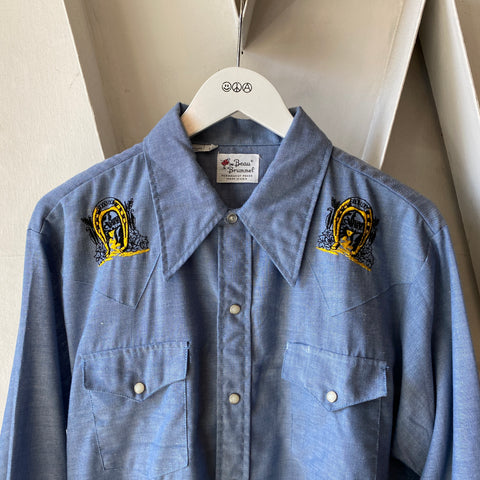 70's Olympia Selvage Chambray - Large