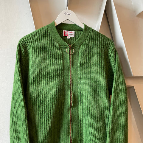 60’s Wool Zip Sweater - XL