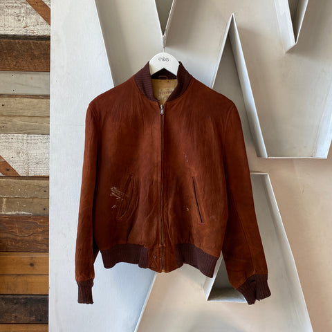 60's Penney’s Suede Bomber - Small
