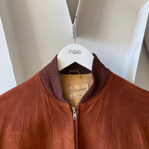 60's Penney’s Suede Bomber - Small