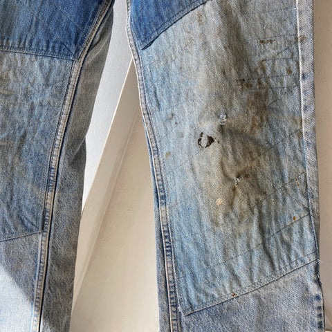 80's Levi’s Patchwork Flares - 34” x 31”