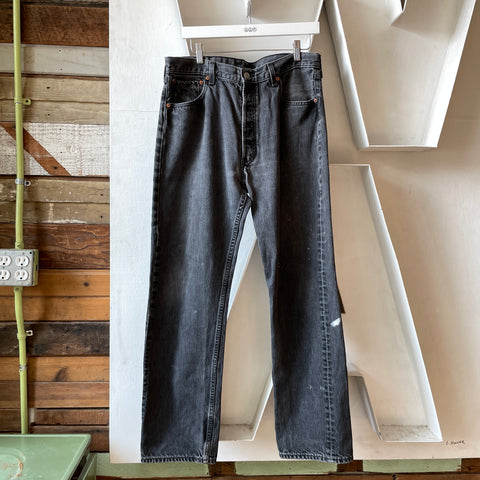 90’s Black Levi’s 501 Denim - 33” x 30”