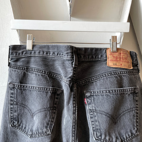 90’s Black Levi’s 501 Denim - 33” x 30”